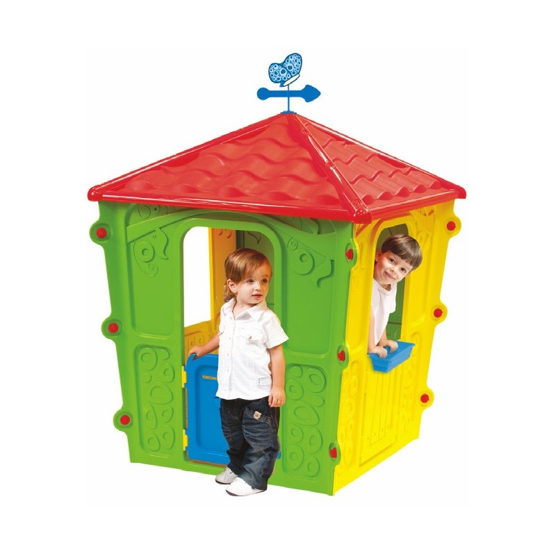 Casetta Da Giardino X Bambini In Plastica Colorata Casa X